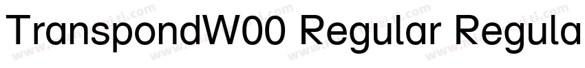 TranspondW00 Regular Regular字体转换